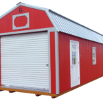 Lofted Barn Garage With Roll-Up Door