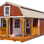 Wraparound Lofted Barn Cabin With Porch
