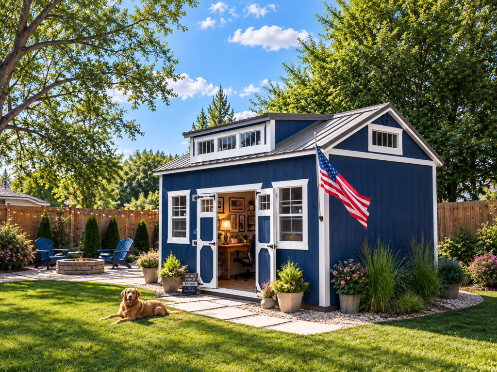 Dormer Shed Home Office
